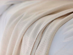 Fig Linens - Ivory Honeycomb Organic Blanket by Coyuchi - 100% Cotton