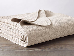 Ivory Honeycomb Organic Blanket by Coyuchi | Fig Linens