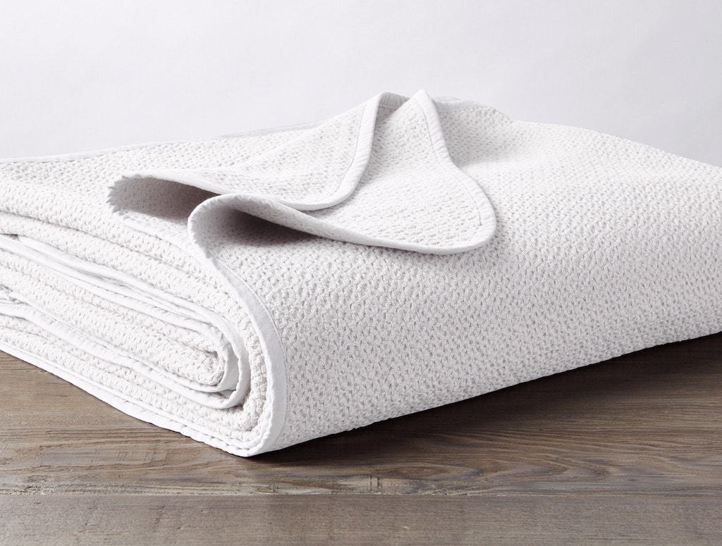 White Honeycomb Organic Blanket by Coyuchi | Fig Linens