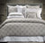 Leo Linen/Wool Jacquard Bedding by Dea Linens | Fig Linens