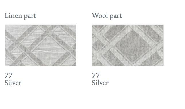 Fig Linens - Leo Linen/Wool Jacquard Bedding by Dea Linens - Colors
