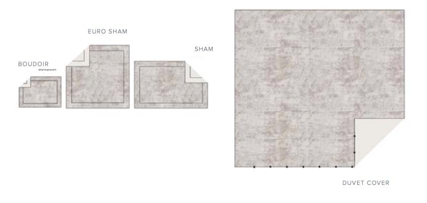 Fig Linens - Sfumature Wool Jacquard Bedding by Dea Linens  - Design