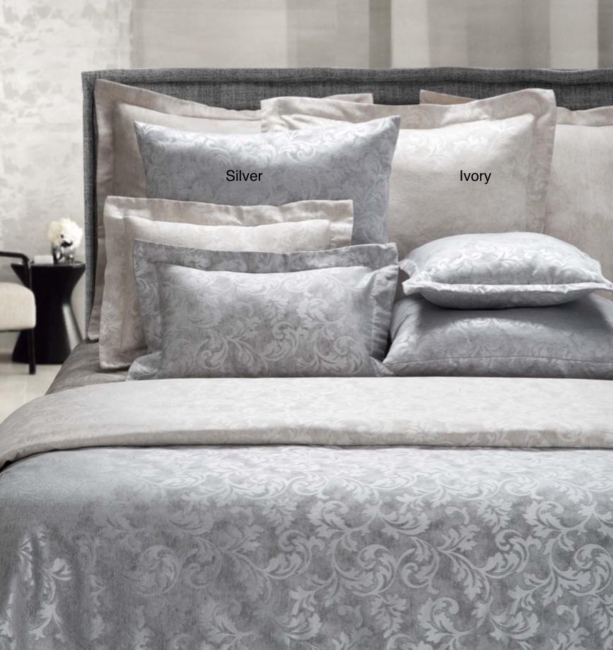 Fig Linens - Vanity Wool Jacquard Bedding by Dea Linens - Colors