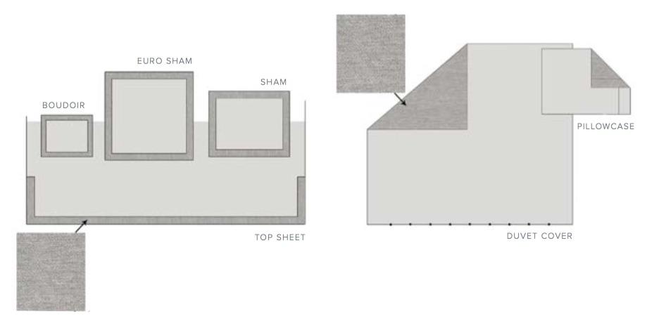 Fig Linens - Zeno Jacquard Bedding by Dea Linens - Design