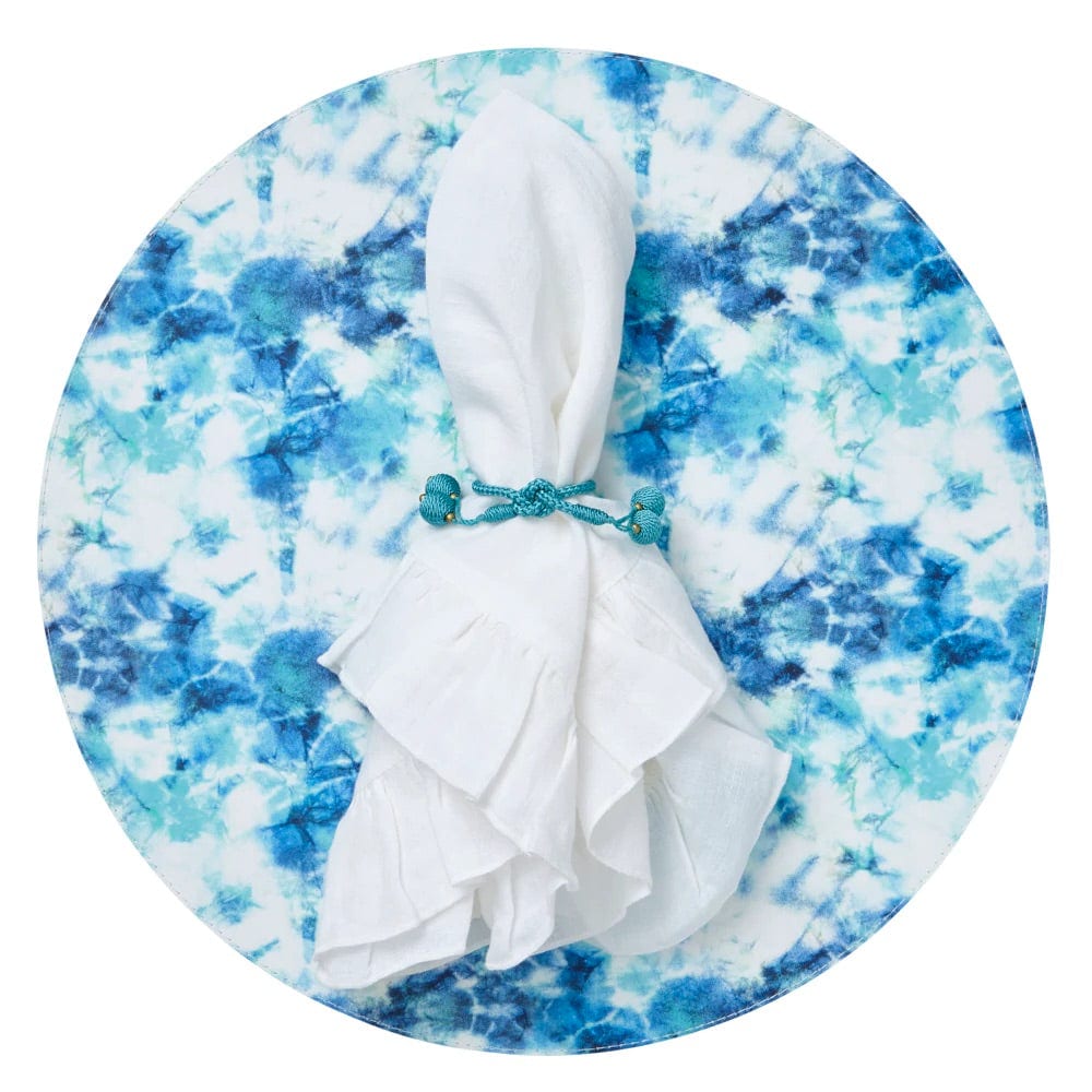Eden Turquoise & Green Placemats by Mode Living | Fig Linens