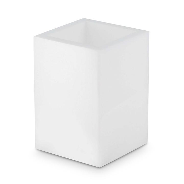Fig Linens - White Ice Collection by Mike + Ally - Brush Holder