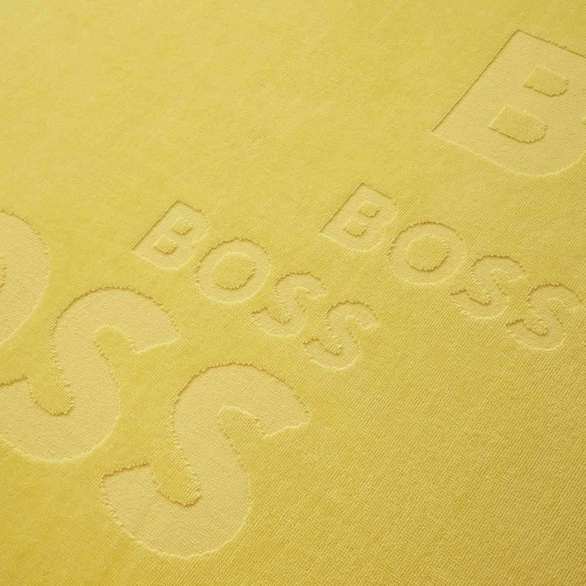 Logo Detail - Coast Lemon Beach Towel by Hugo Boss | Fig Linens