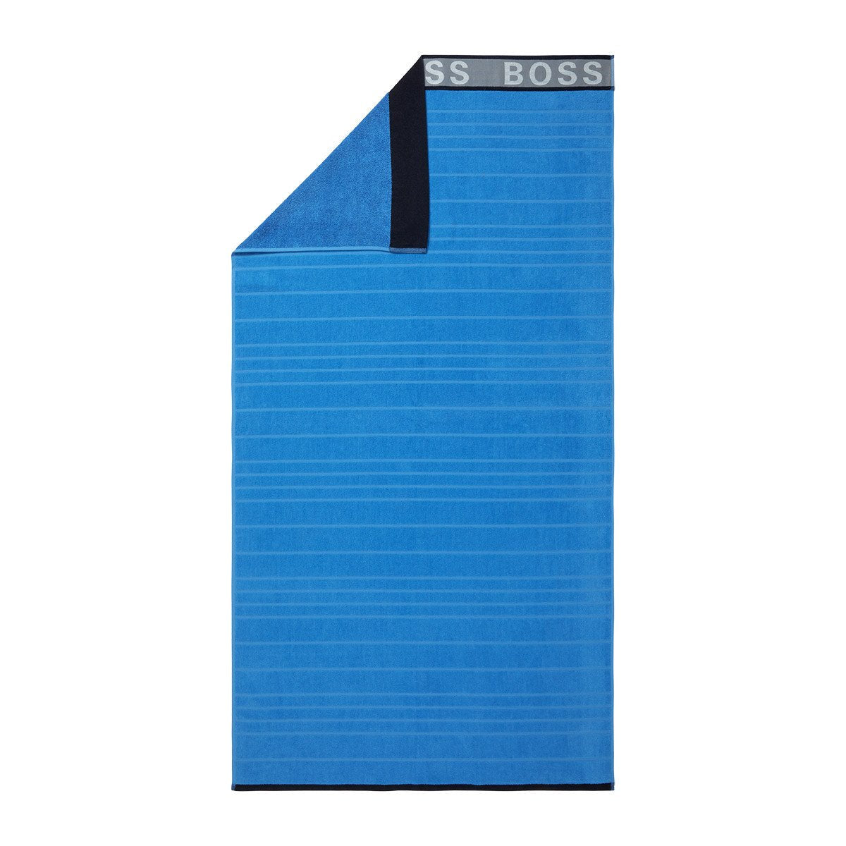 Blue Striped Logo Beach Towel by Hugo Boss | Fig Linens and Home