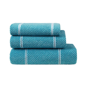 Bermude Teal Bath Towels by Hugo Boss | Fig Linens and Home
