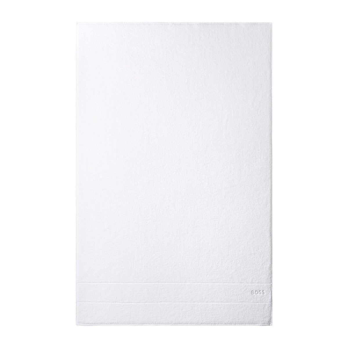Fig Linens - Plain Ice Bath Towels by Hugo Boss - White Bath Sheet
