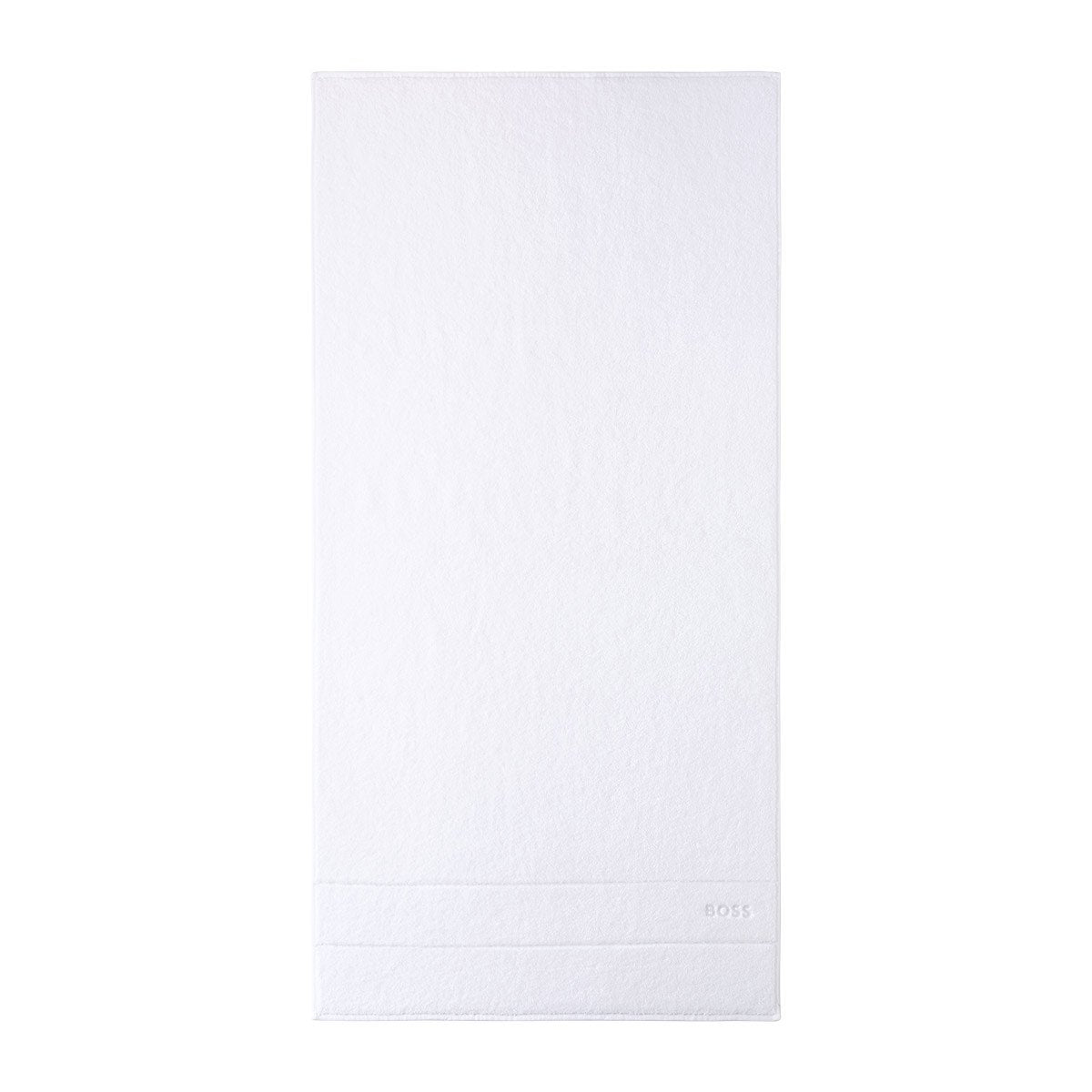 Fig Linens - Plain Ice Bath Towels by Hugo Boss - White Bath Towe