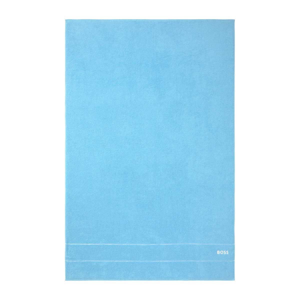 Plain River Blue Bath Sheet by Hugo Boss | Fig Linens
