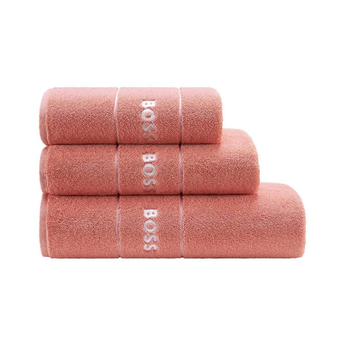 Fig Linens - Plain Sorbet Bath Towels by Hugo Boss