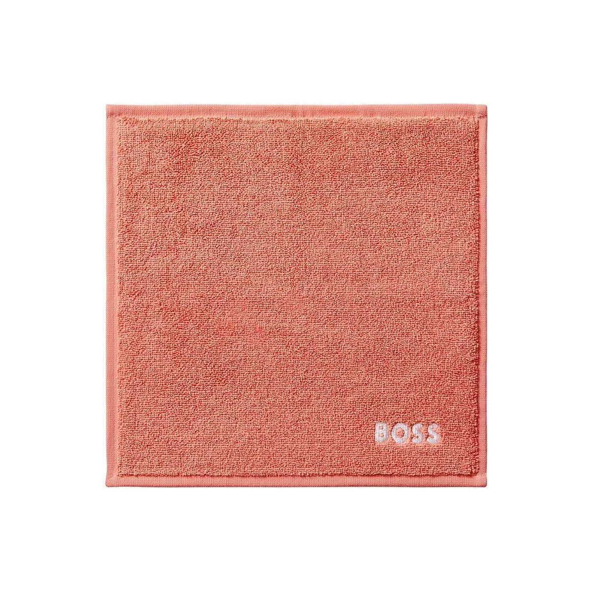 Fig Linens - Plain Sorbet Bath Towels by Hugo Boss - Washcloth