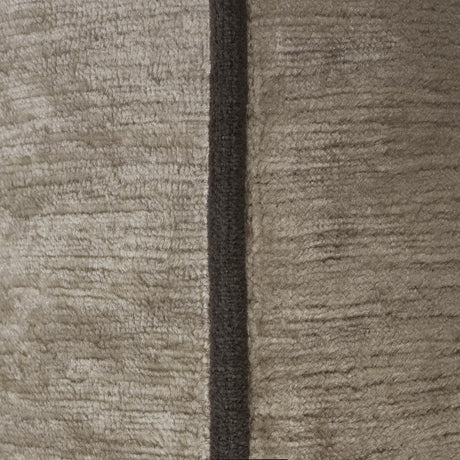 Fig Linens - Boromee Argent Decorative Pillow by Iosis - Piping