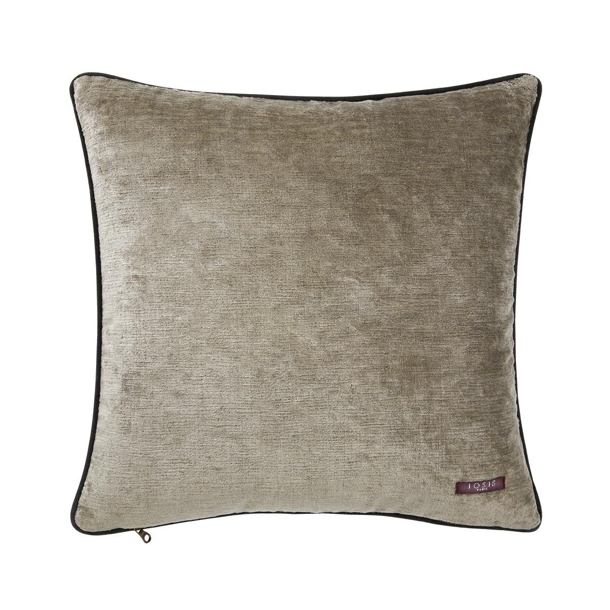 Fig Linens - Boromee Argent Decorative Pillow by Iosis - Back
