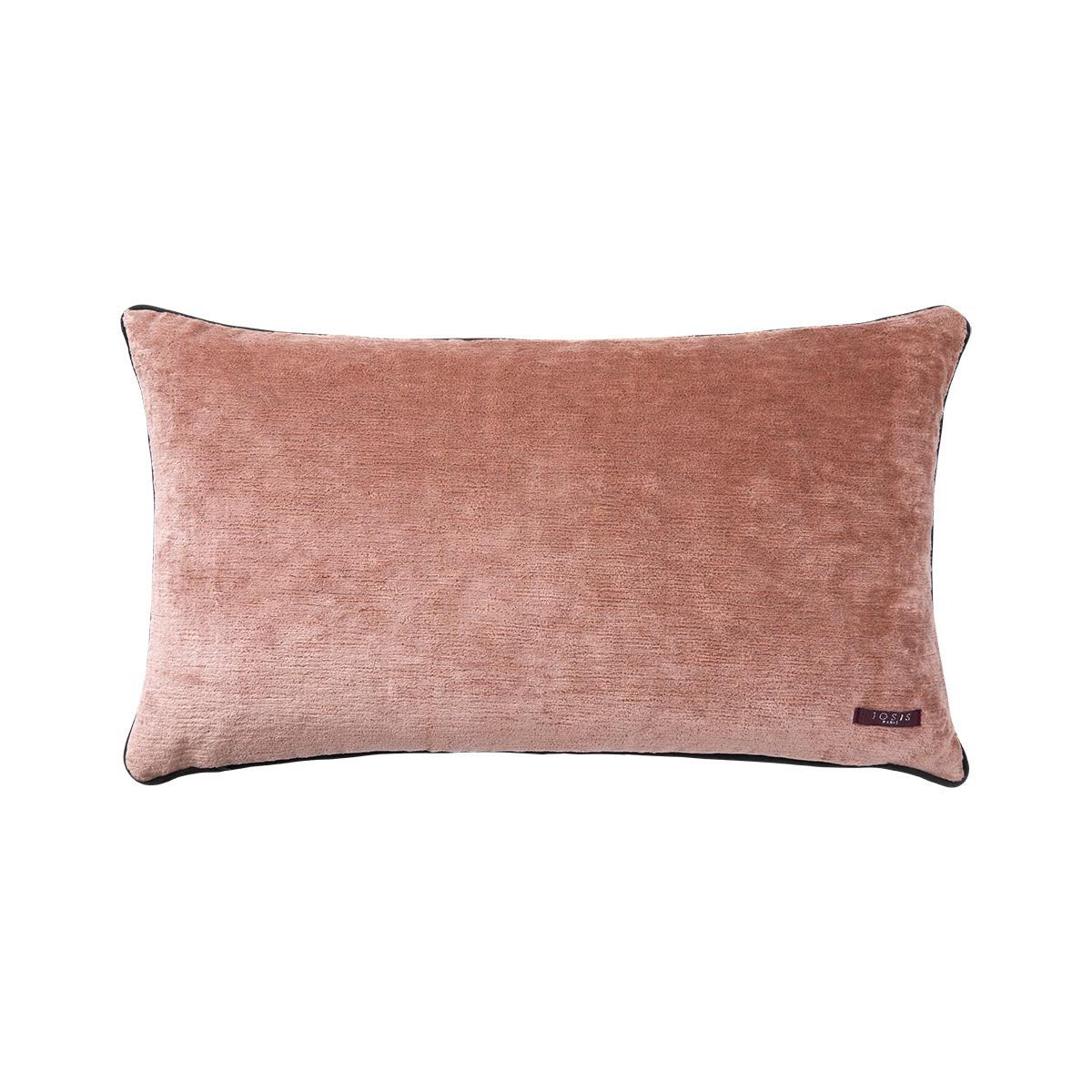 Fig Linens - Boromee Cedre Lumbar Pillow by Iosis - Linen back