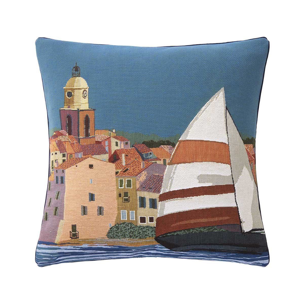 Cigales Azur V Decorative Pillow by Iosis | Fig Linens
