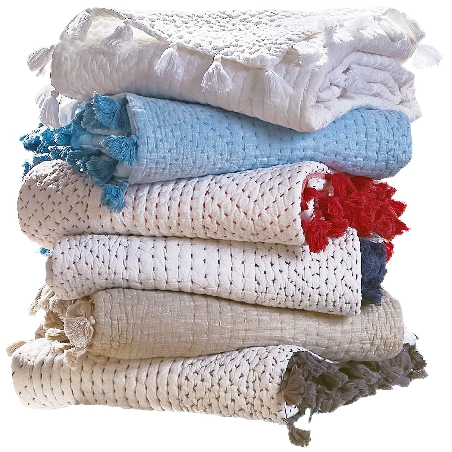 Sahati Cotton Throws by John Robshaw | Fig Linens and Home
