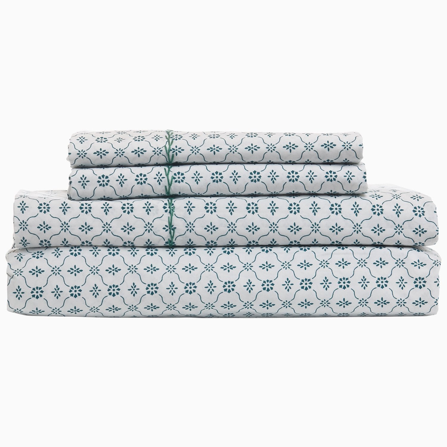 Sag Harbor Peacock Sheets & Cases by John Robshaw | Fig Linens