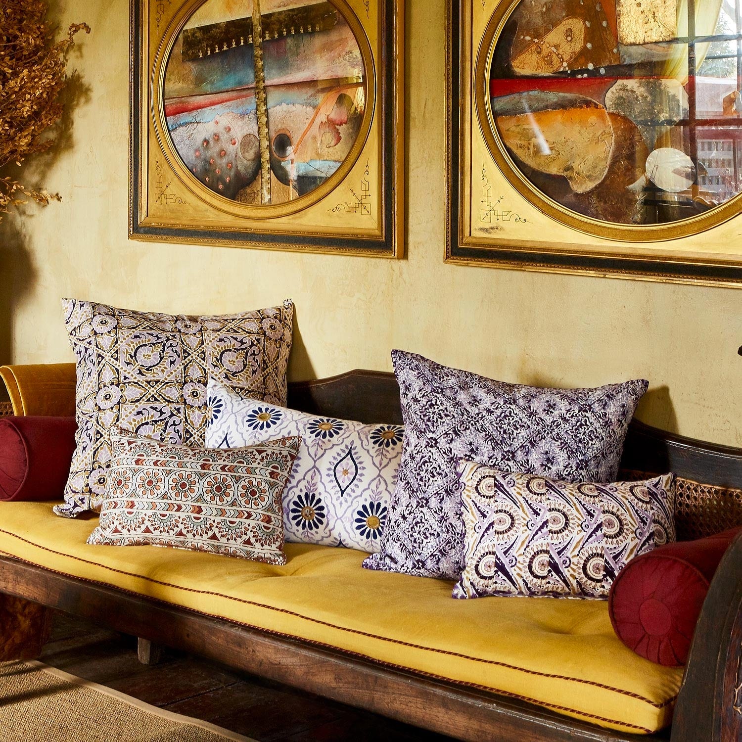 Fig Linens - Kanha Decorative Pillow by John Robshaw