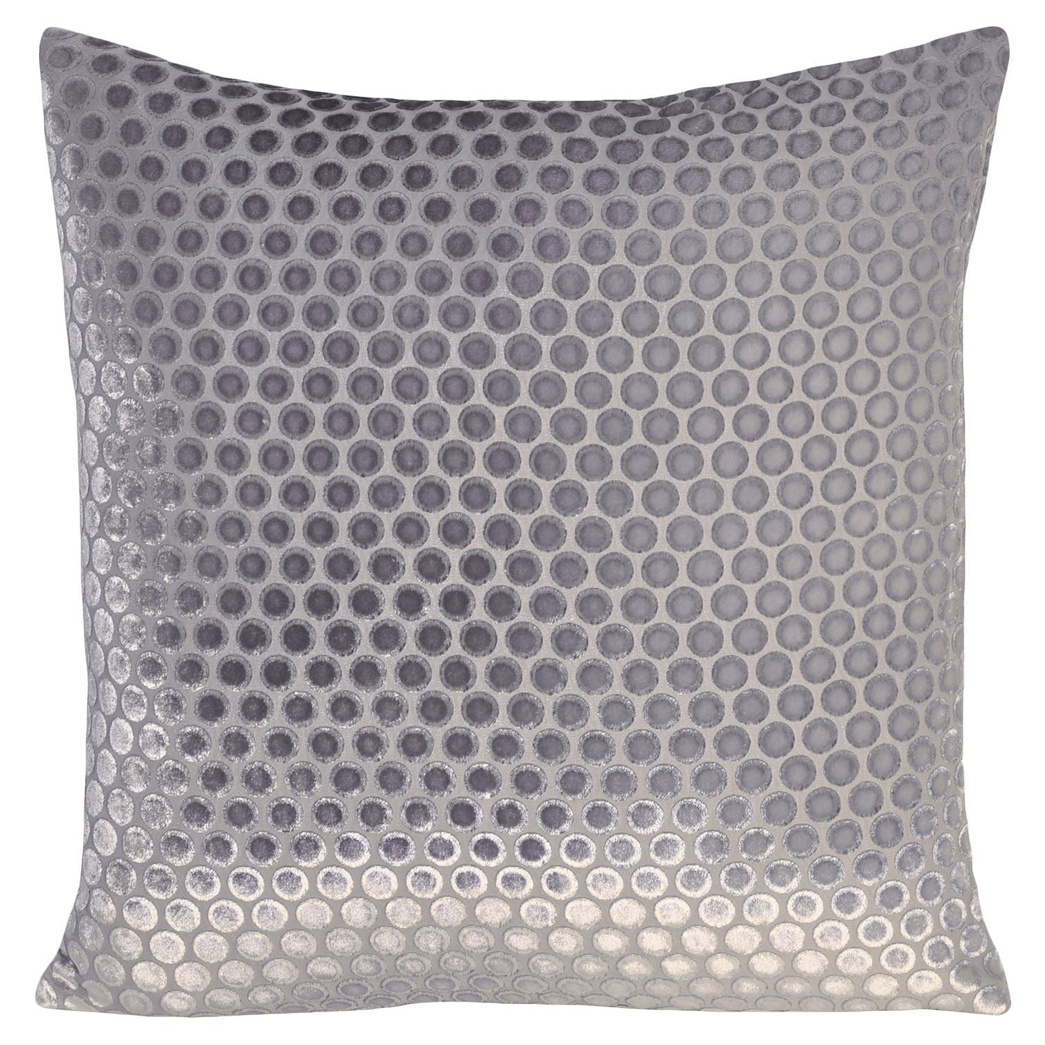 Dots Silver Gray Velvet Pillows by Kevin O'Brien Studio - fig linens
