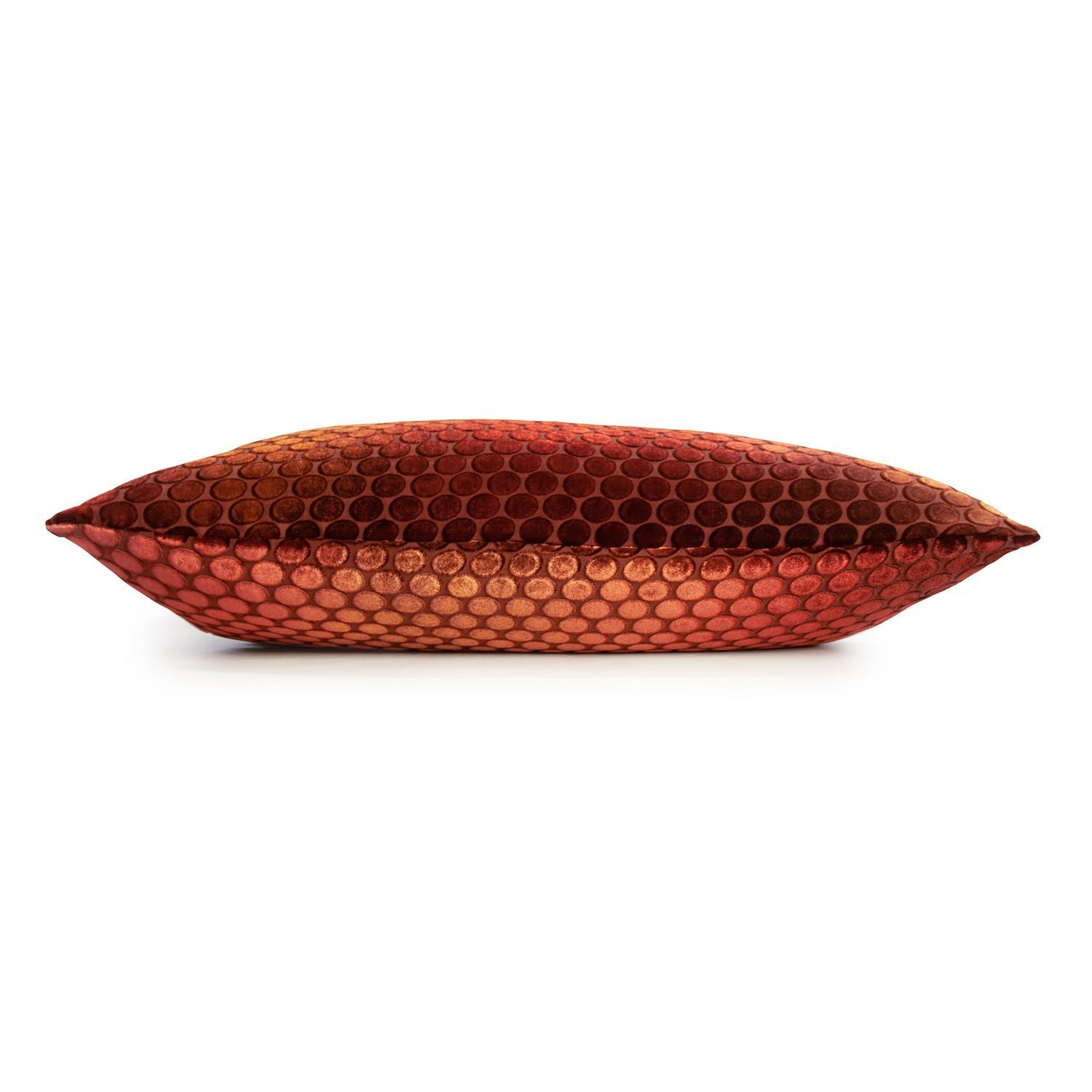 Fig Linens - Paprika Dots Pillow by Kevin O'Brien Studio  - Side