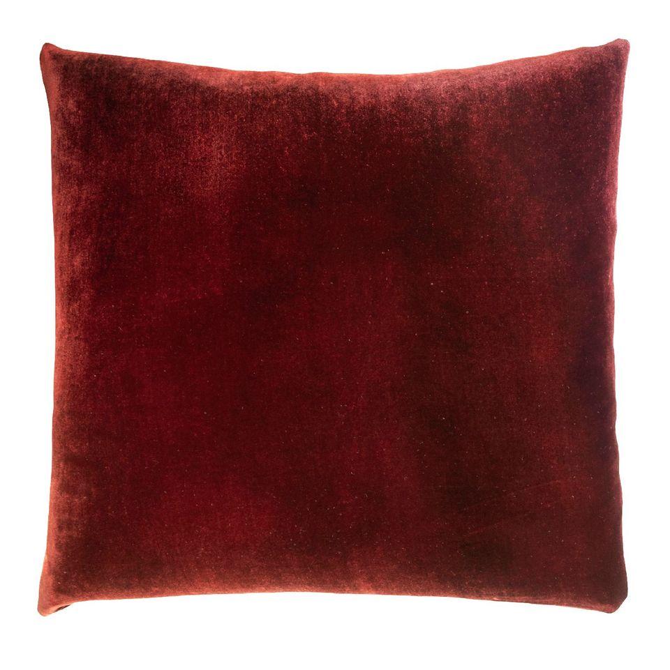 Paprika Ombre Velvet Pillow by Kevin O&#39;Brien Studio | Fig Linens