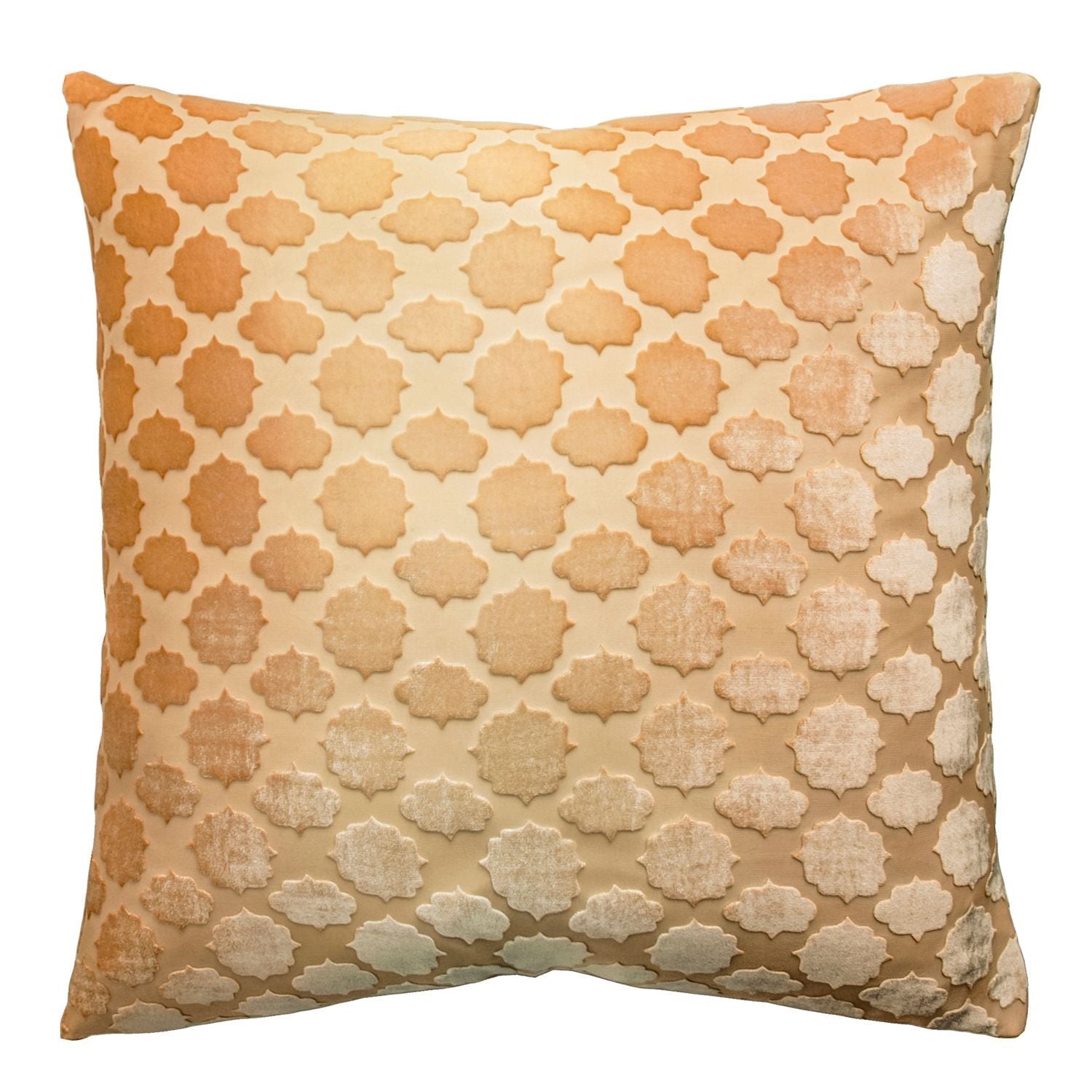 Gold Beige Mod Fretwork Pillow by Kevin O'Brien Studio | Fig Linens