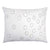 Fig Linens - Kevin O'Brien Studio Ovals White & Grey Velvet Appliqué Decorative Pillows 