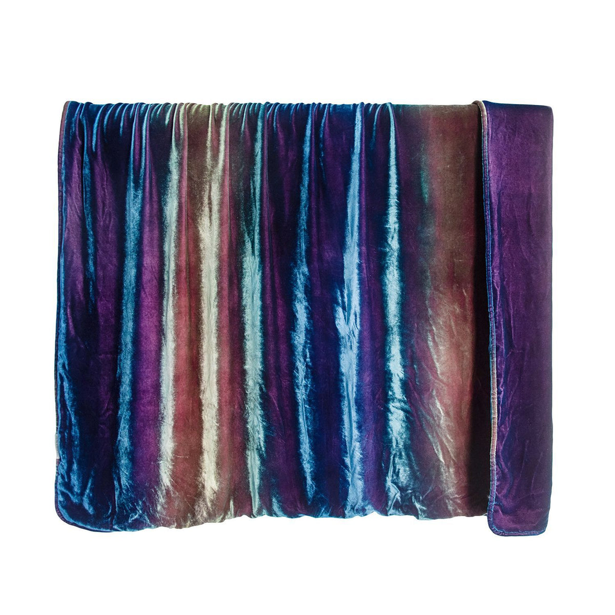 Peacock Ombre Velvet Throw by Kevin O&#39;Brien Studio | Fig Linens