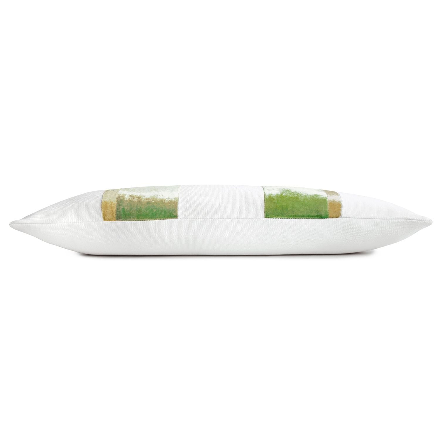 Fig Linens - Grass Stripe Oblong Decorative Pillow by Kevin O'Brien Studio