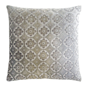 Fig Linens - Small Moroccan Velvet Nickel Pillows by Kevin O’Brien Studio