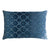 Mod Fretwork Velvet Denim Pillows by Kevin O’Brien Studio - Fig Linens