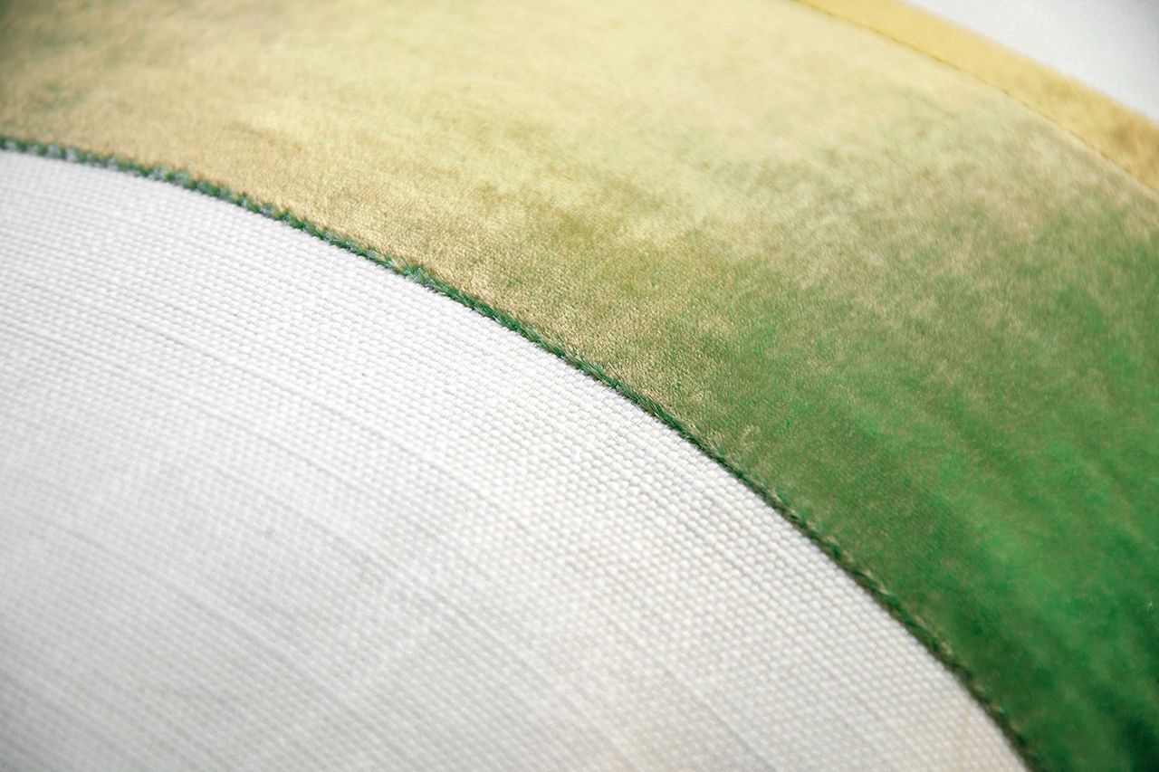 Fig Linens - Grass Stripe Oblong Decorative Pillow by Kevin O'Brien Studio - Detail