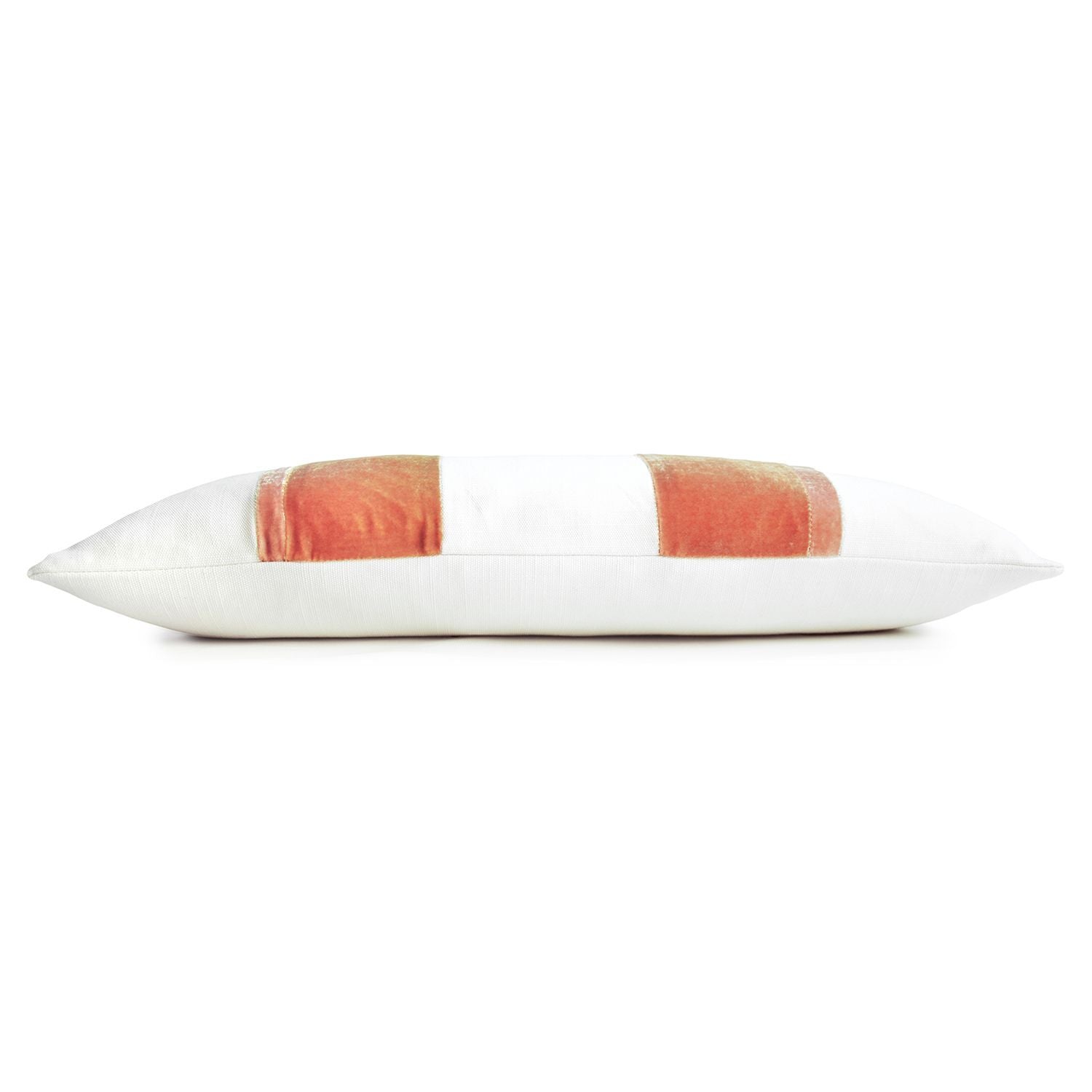 Fig Linens - Mango Stripe Oblong Decorative Pillow by Kevin O'Brien Studio - Side