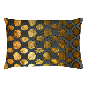 Fig Linens - Mod Fretwork Copper Ivy Velvet Pillows