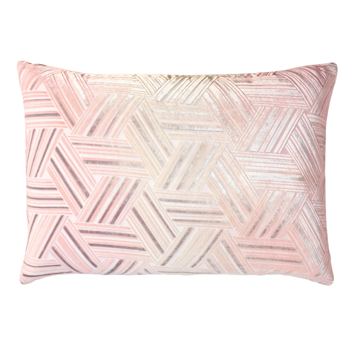 Blush Entwined Velvet Pillow by Kevin O&#39;Brien Studio | Fig Linens