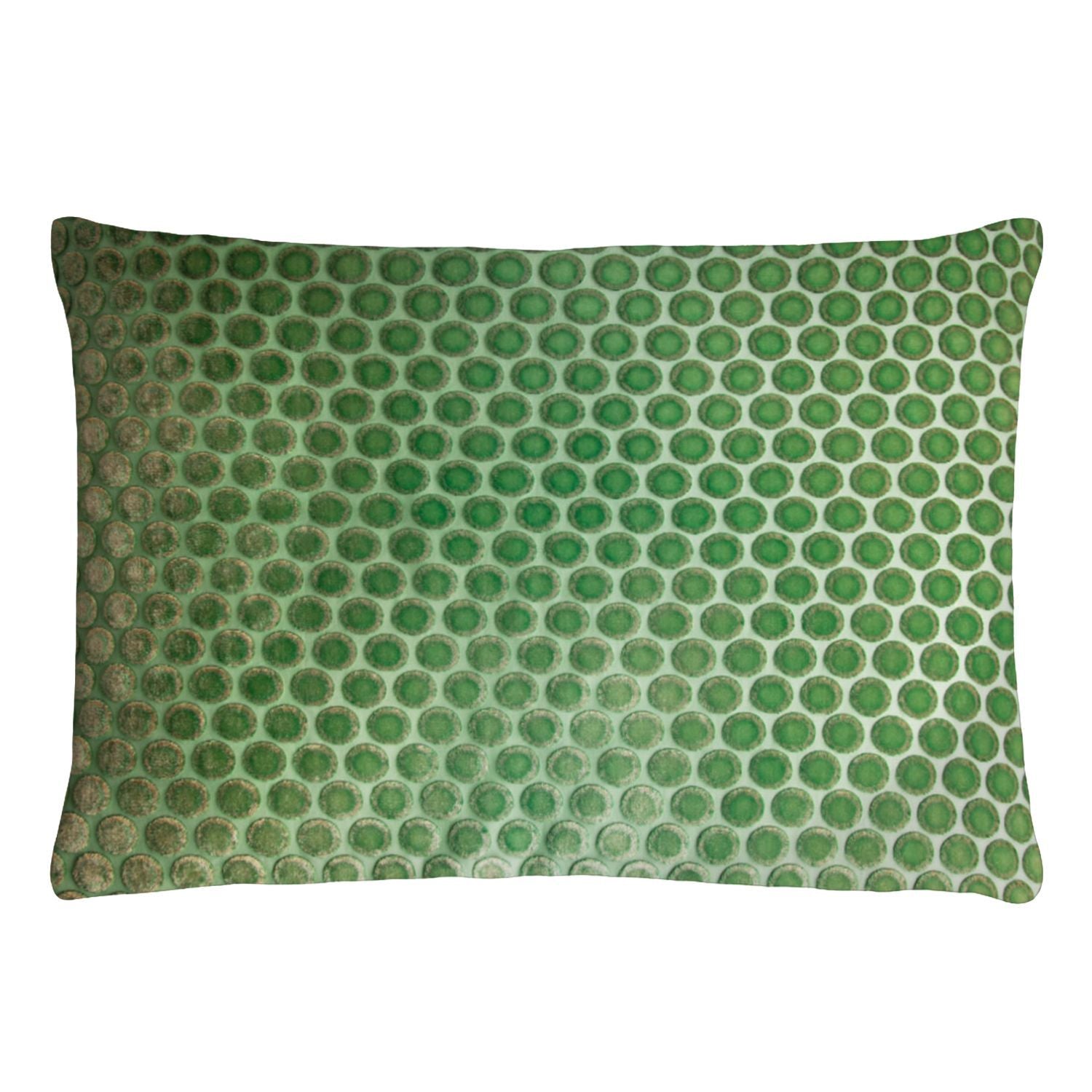 Fig Linens - Dots Velvet Grass Pillows by Kevin O’Brien Studio