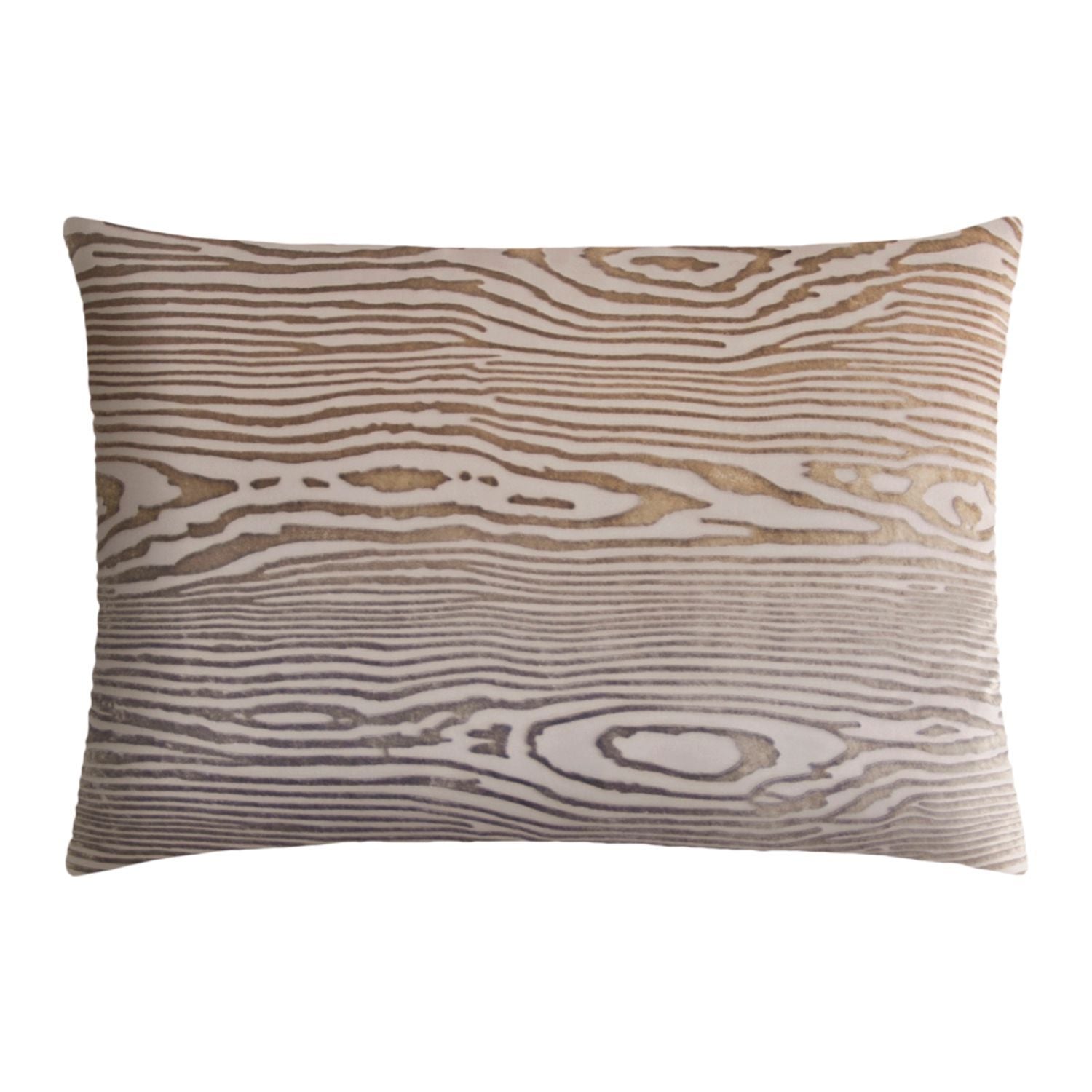 Fig Linens - Woodgrain Coyote Velvet Boudoir  Pillows by Kevin O'Brien Studio