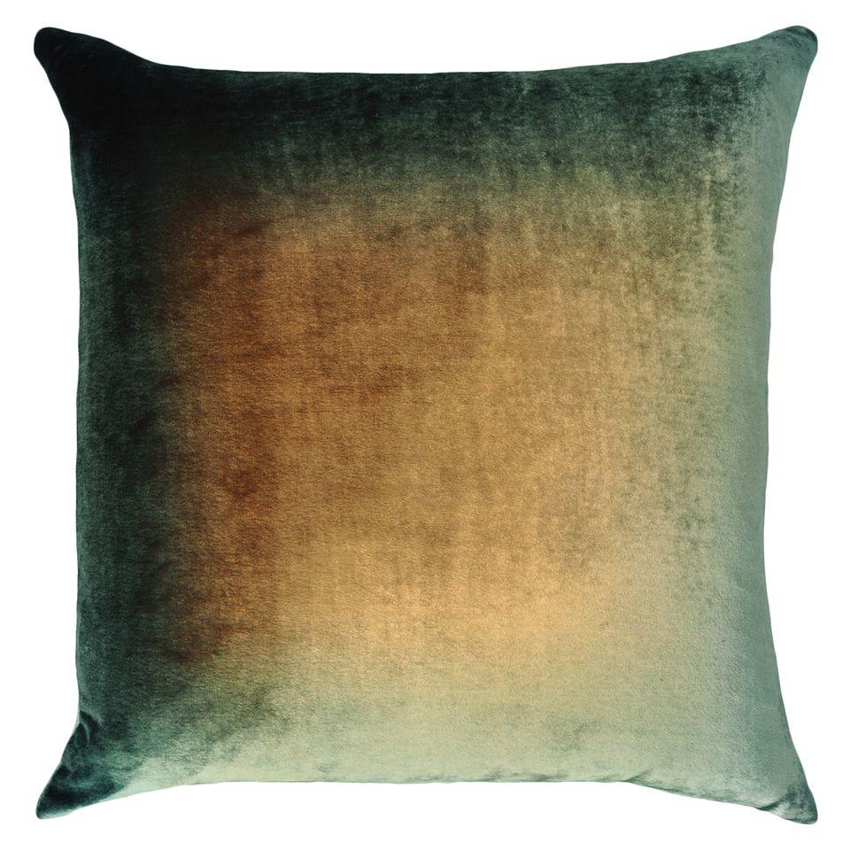 Green Gold Brown Ombre Pillow by Kevin O&#39;Brien Studio | Fig Linens