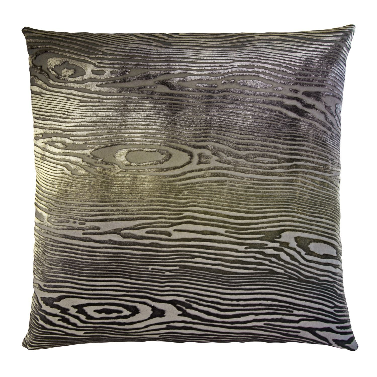 Oregano Woodgrain Velvet Pillow by Kevin O'Brien Studio | Fig Linens