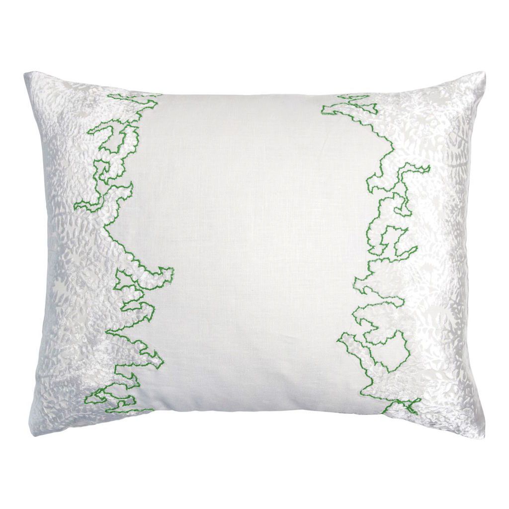 Grass Ferns Velvet Appliqué Pillow by Kevin O&#39;Brien Studio