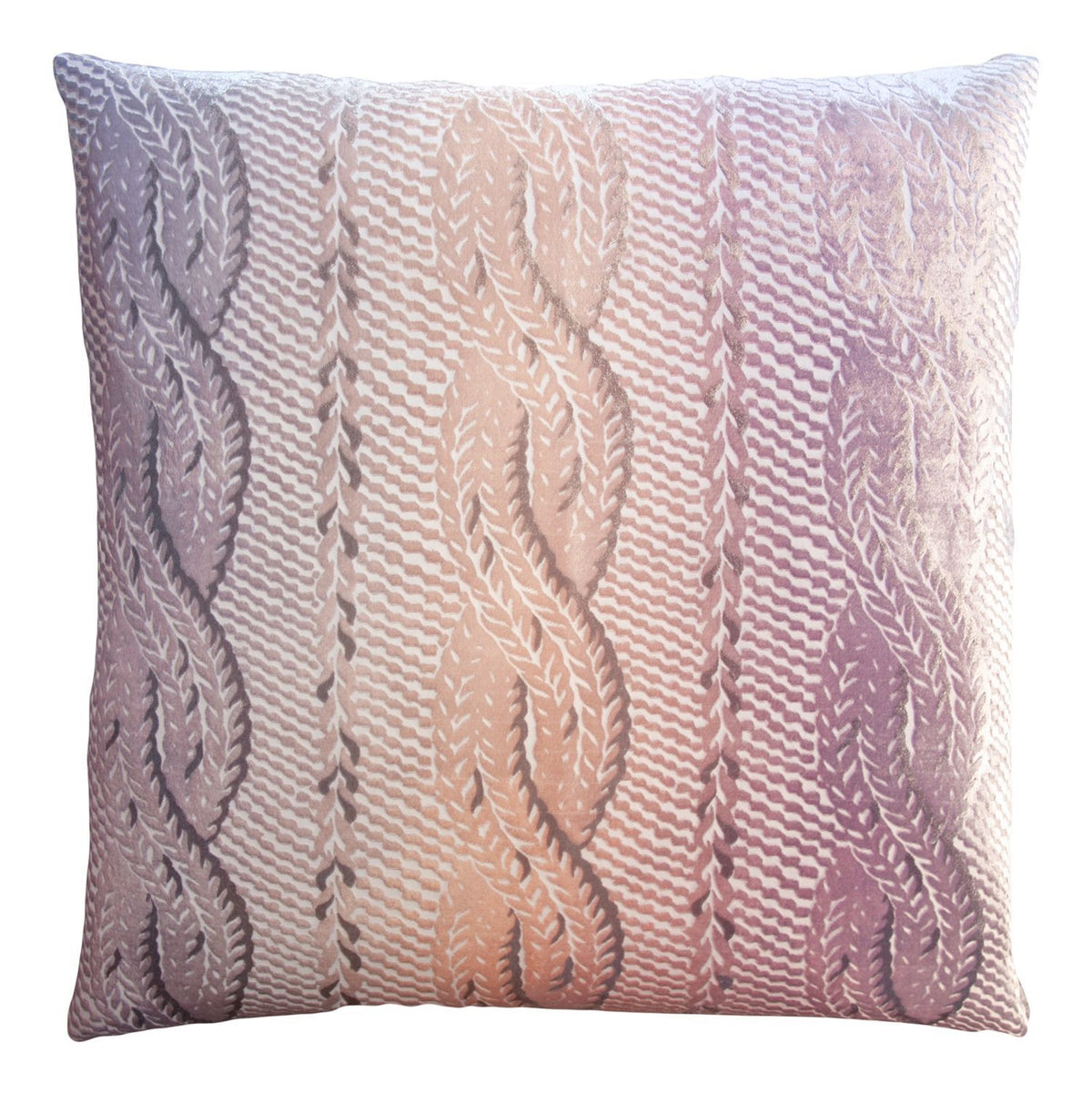 Opal Cable Knit Velvet Pillow by Kevin O&#39;Brien Studio | Fig Linens