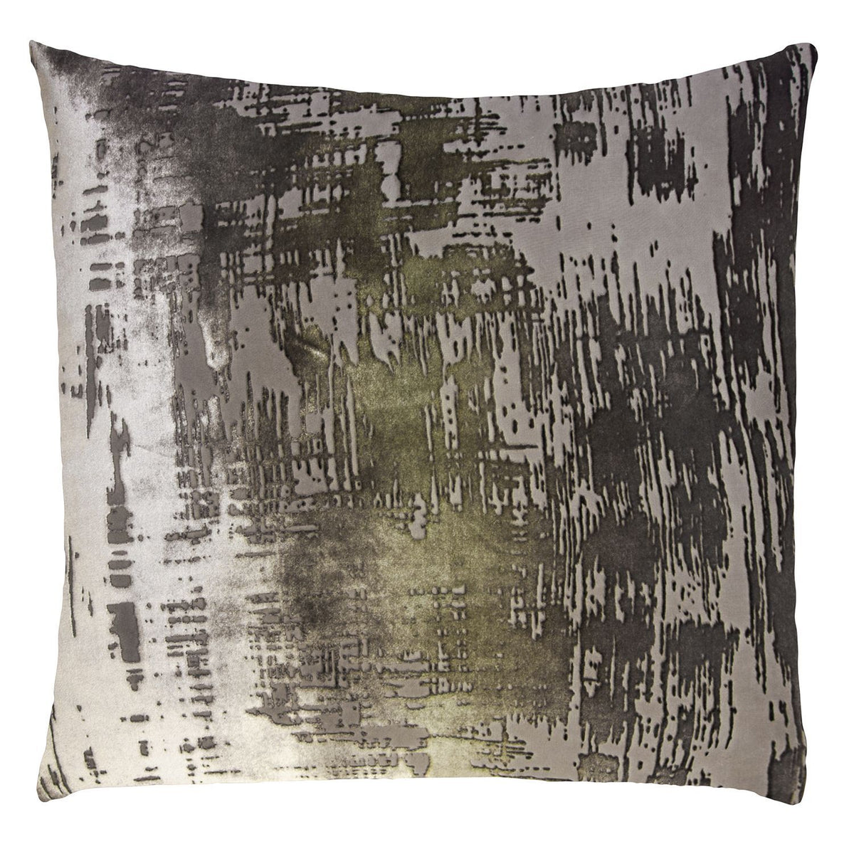 Fig Linens - Oregano Brushstroke Velvet Pillows by Kevin O&#39;Brien Studio