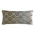 Fig Linens - Mod Fretwork Nickel Velvet Boudoir Pillows by Kevin O’Brien Studio
