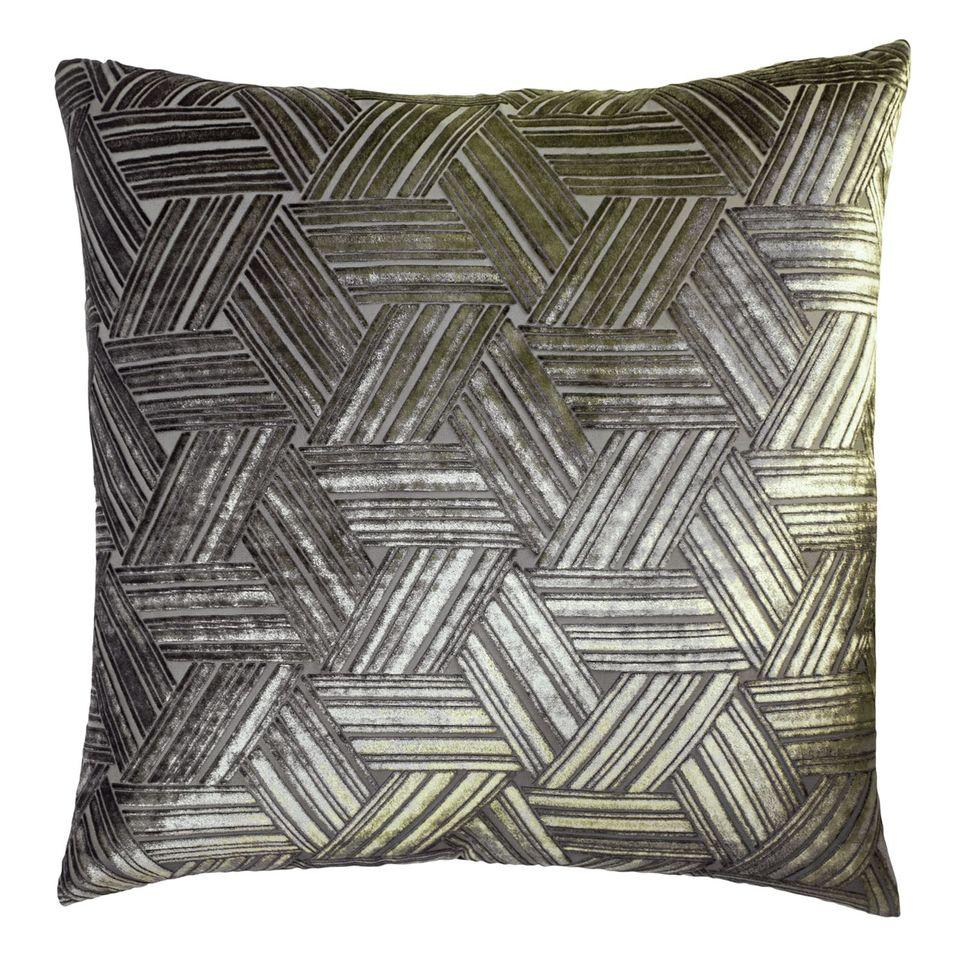 Oregano Entwined Velvet Pillow by Kevin O&#39;Brien Studio | Fig Linens