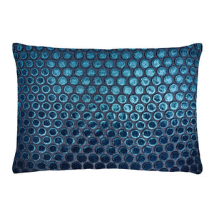 Dots Cobalt Black Velvet Boudoir Pillows by Kevin O'Brien Studio | Fig Linens