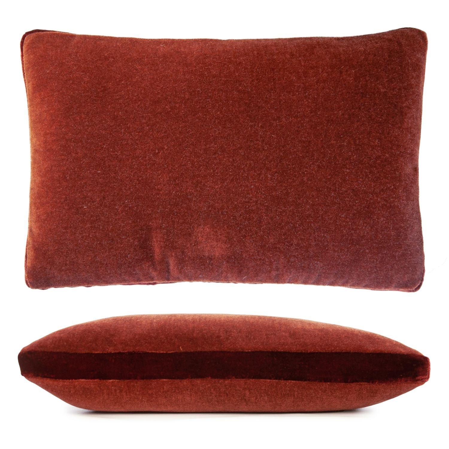 Paprika Mohair Pillow by Kevin O'Brien Studio | Fig Linens
