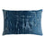 Fig Linens - Brush Stroke Velvet Pillow Denim Pillows Kevin O'Brien Studio
